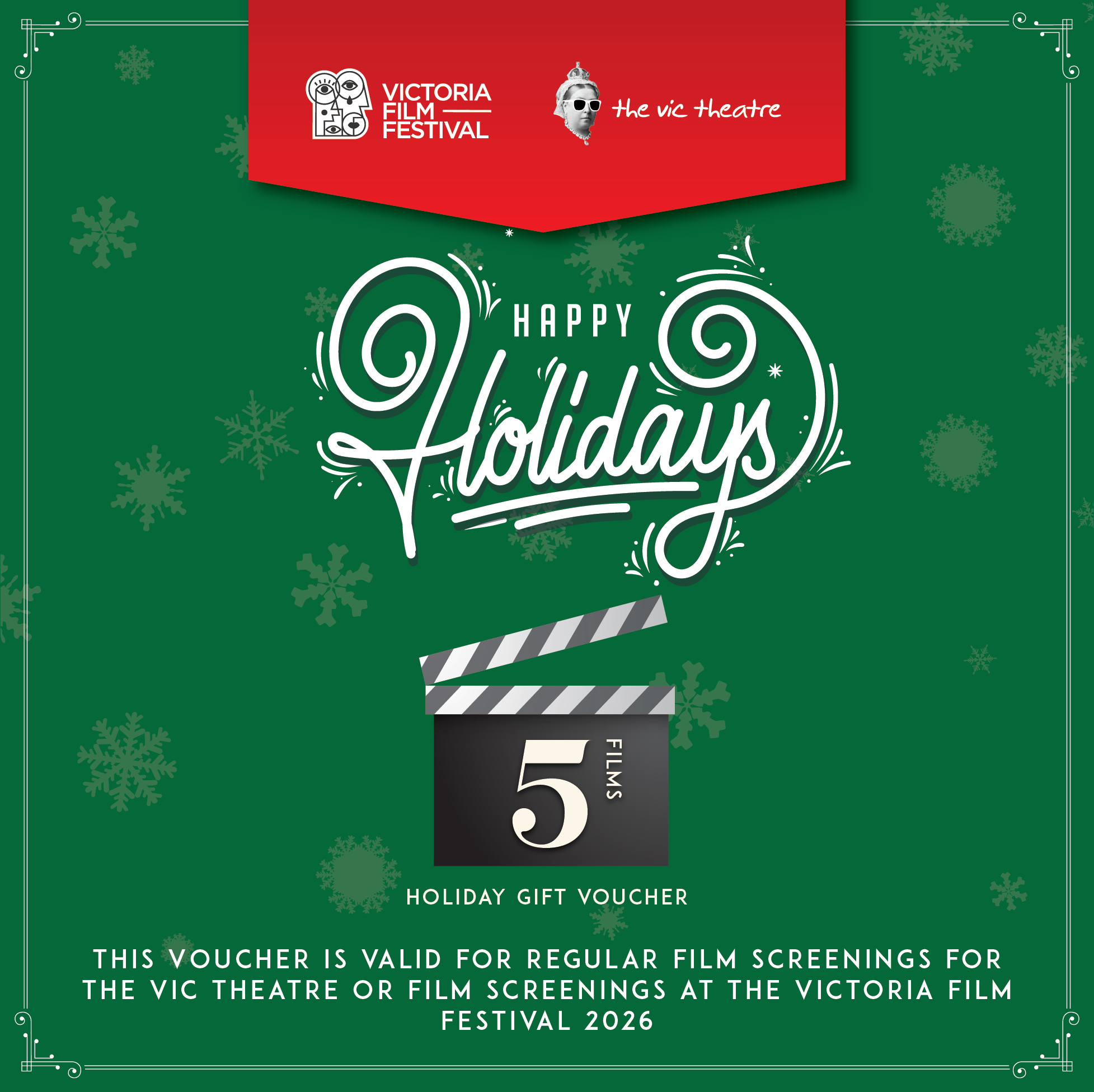 2026 Holiday Vouchers x 5