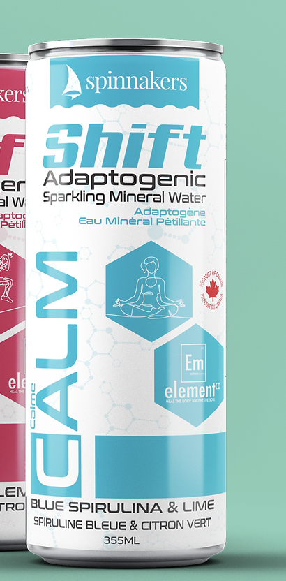 Sparkling Water – Spinnakers Shift Calm (blue spirulina & lime)